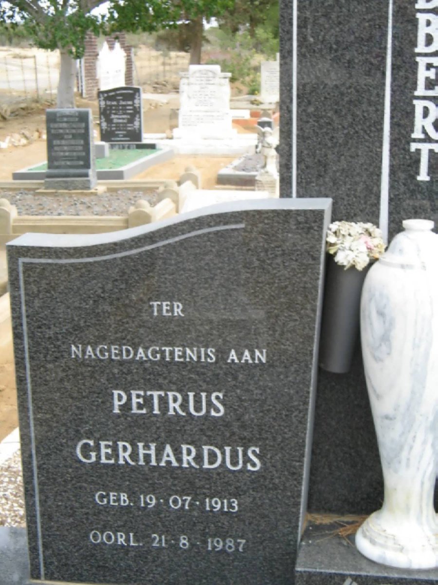 SLABBERT Petrus Gerhardus 1913-1987 &amp; Anna Francina MATTEUS 1912-1983