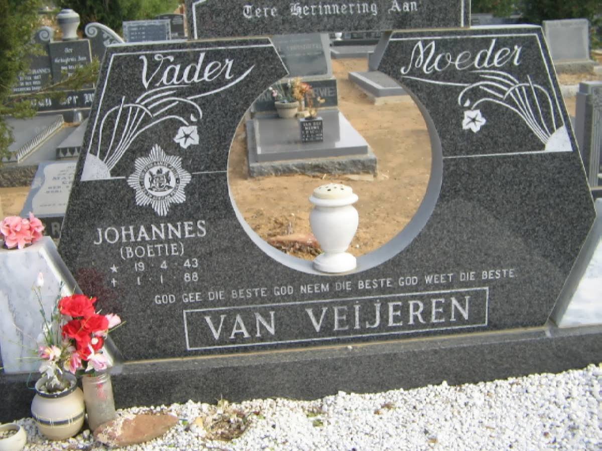 VEIJEREN Johannes, van 1943-1988