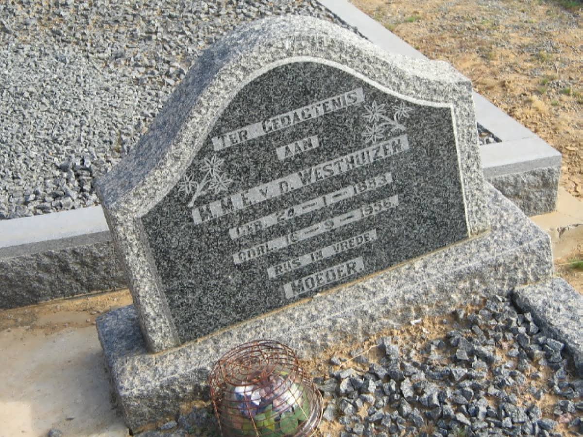 WESTHUIZEN M.M.E., van der 1883-1956