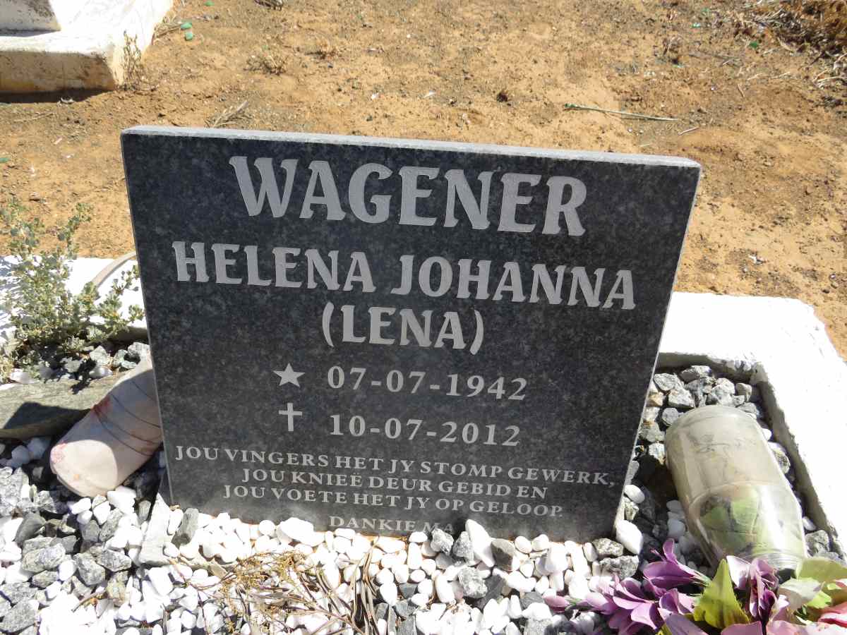 WAGENER Helena Johanna 1942-2012