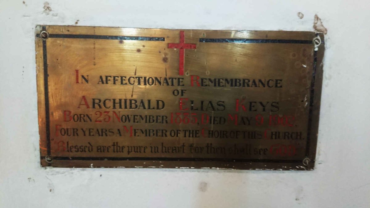 KEYS Archibald Elias 1885-1902
