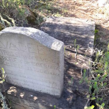VOSLOO Petrus Gerhardus 1856-1920