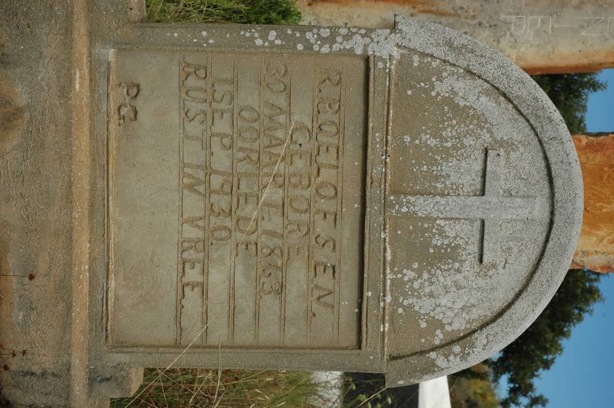 OELOFSEN R.P. 1863-1930