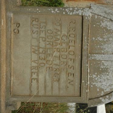 OELOFSEN R.P. 1863-1930