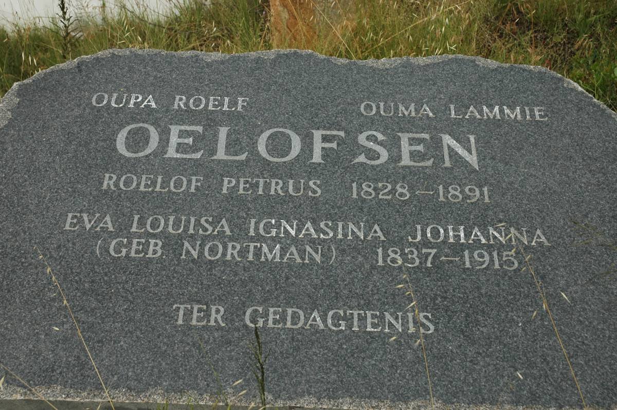 OELOFSEN Roelof Petrus 1828-1891 &amp; Eva Louisa Egnasina Johanna NORTMAN 1837-1915