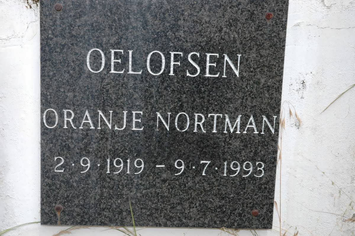 OELOFSEN Oranje Nortman 1919-1993