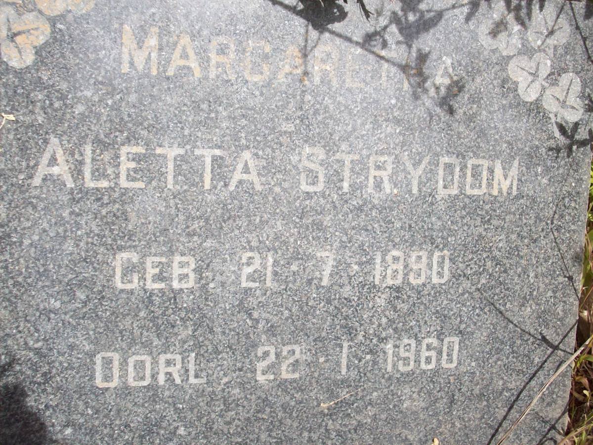 STRYDOM Margaretha Aletta 1890-1960