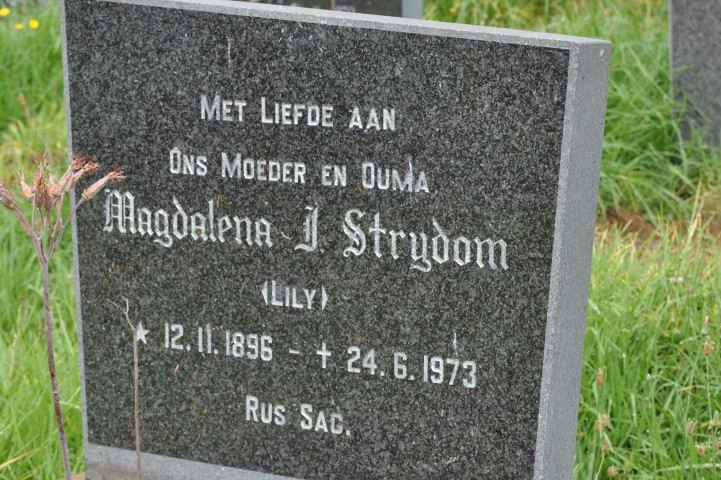 STRYDOM Magdalena J. 1896-1973