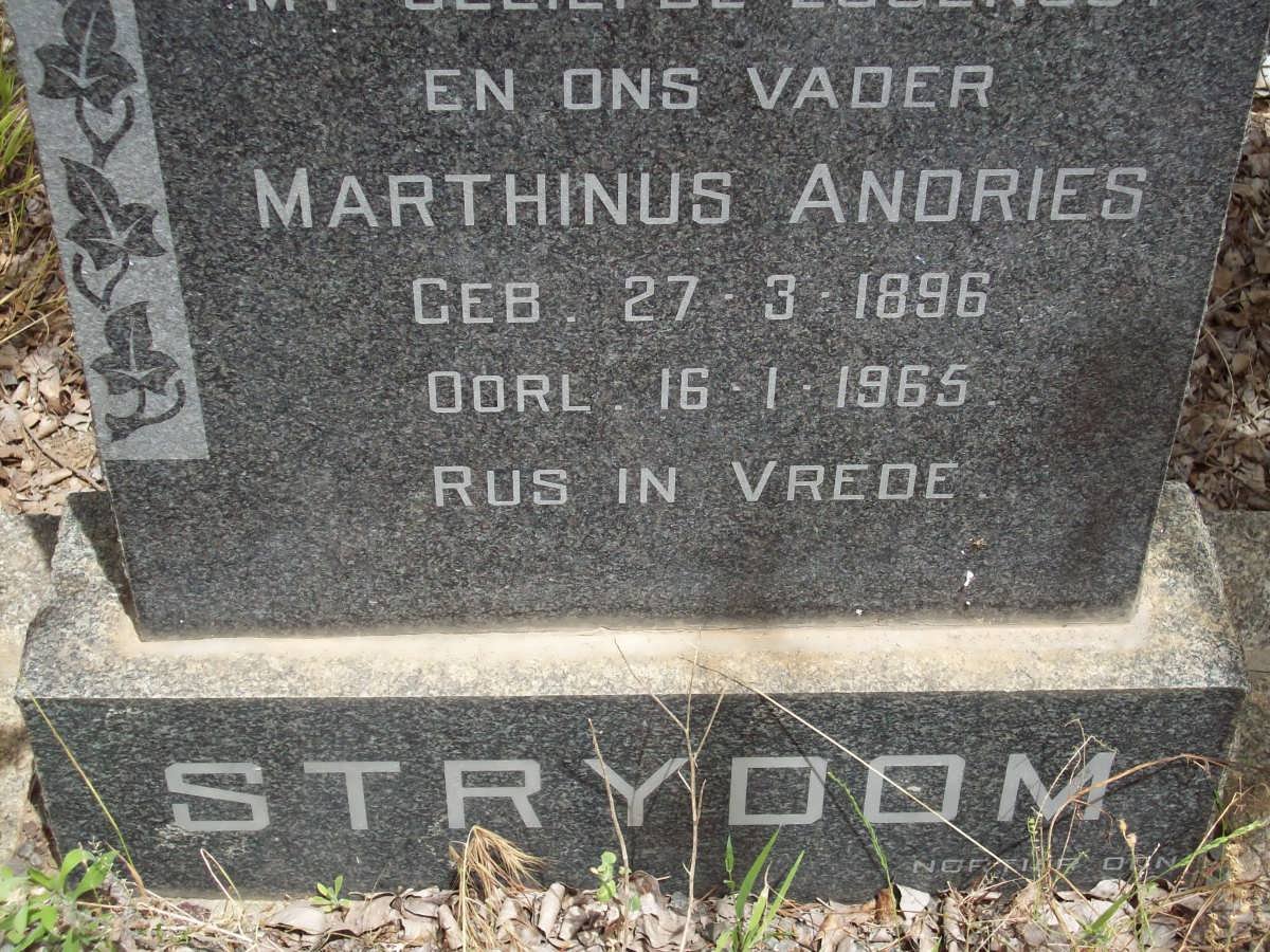 STRYDOM Marthinus Andries 1896-1965
