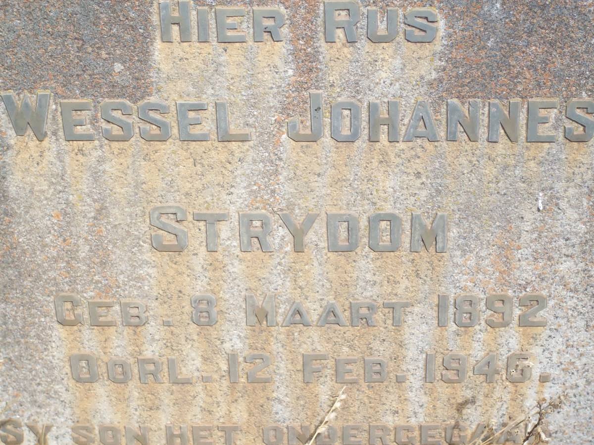 STRYDOM Wessel Johannes 1892-1946
