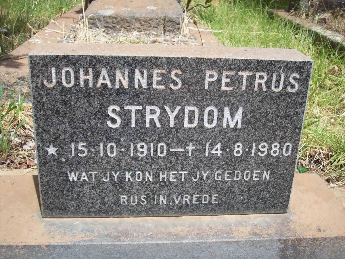 STRYDOM Johannes Petrus 1910-1980