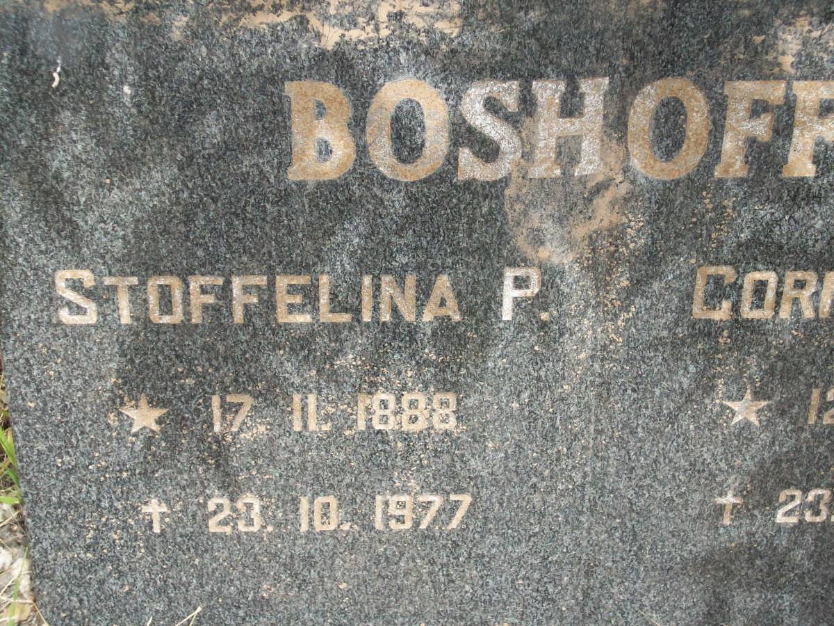 BOSHOFF Stoffelina P. 1888-1977