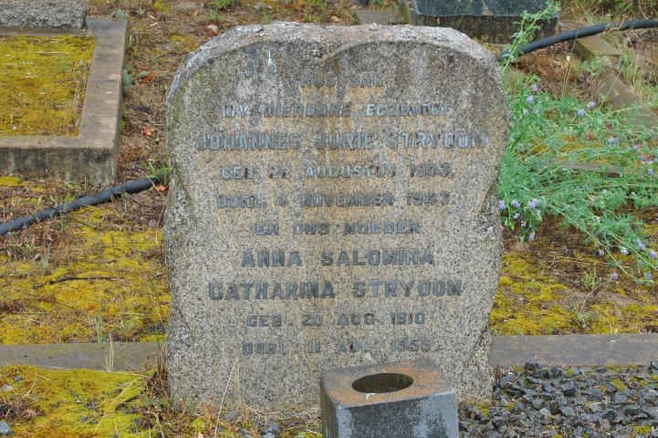STRYDOM Johannes Jurie 1903-1943 &amp; Anna Salomina Catharina 1910-1955