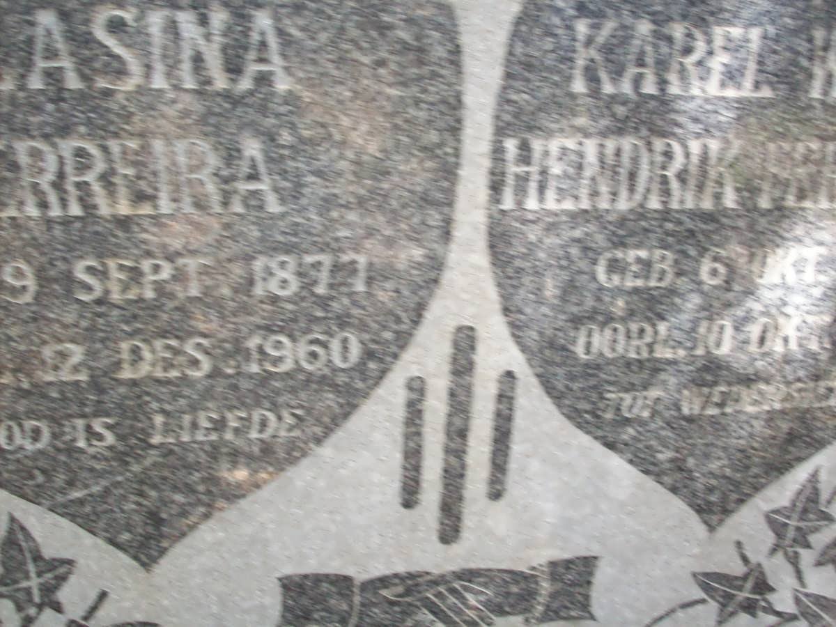 FERREIRA Karel Willem Hendrik 1872-1952 &amp; ? 1877-1960