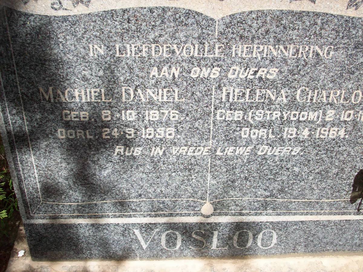 VOSLOO Machiel Daniel 1876-1956 &amp; Helena Charlotte STRYDOM 1878-1964