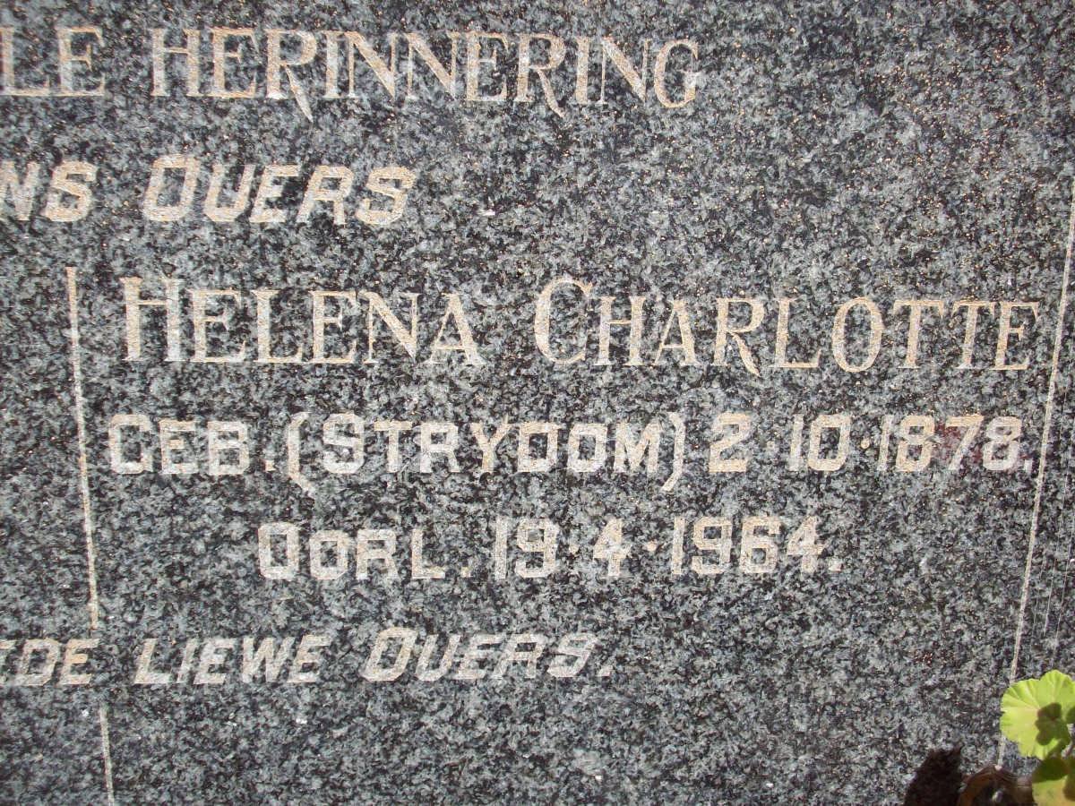 VOSLOO Helena Charlotte nee STRYDOM 1878-1964