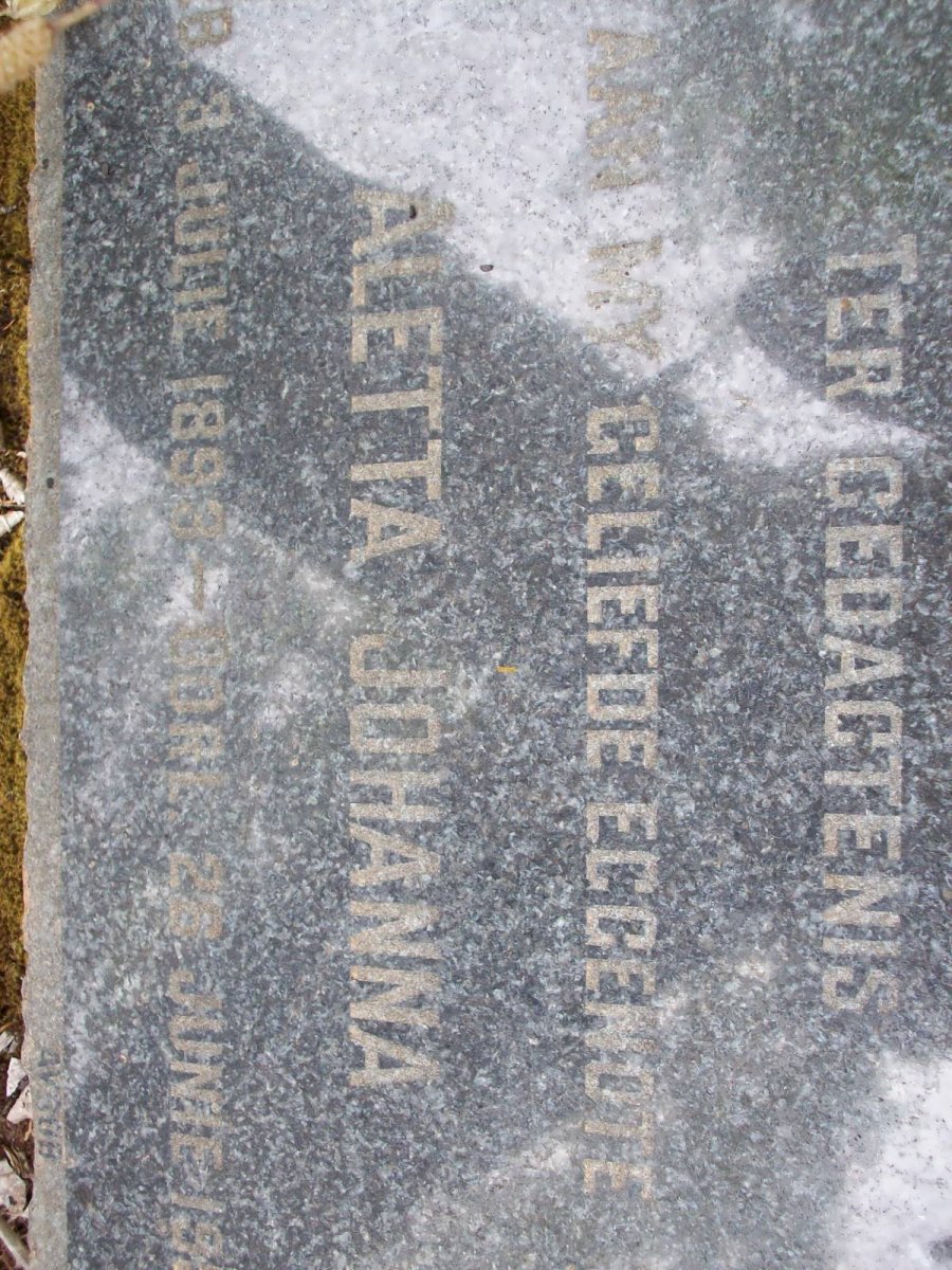? Aletta Johanna 1893-1956