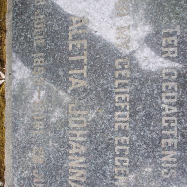 ? Aletta Johanna 1893-1956