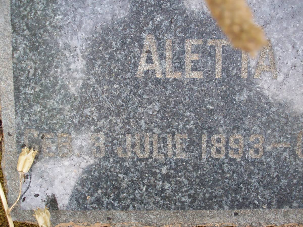 ? Aletta Johanna 1893-1956