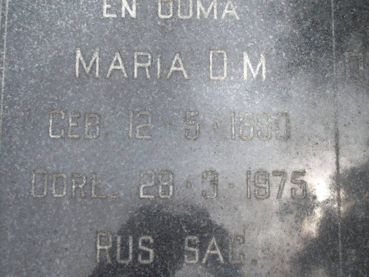 ? Maria D.M. 1890-1975