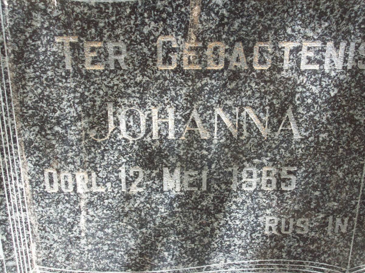 STRYDOM Johanna -1965