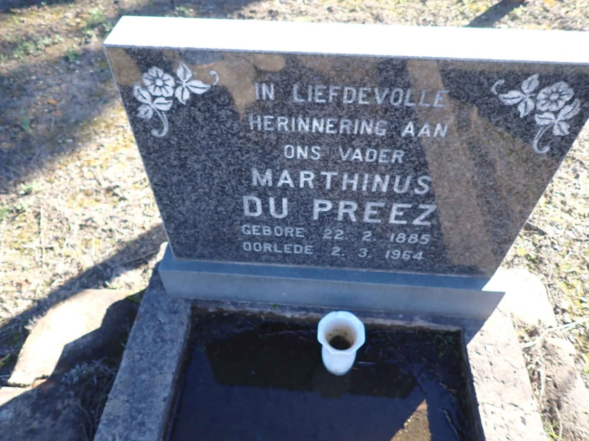 PREEZ Marthinus, du 1885-1964