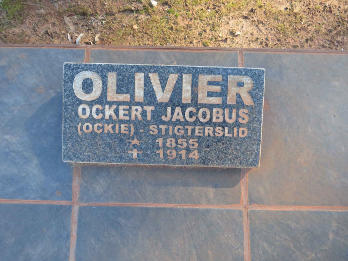 OLIVIER Ockert Jacobus 1855-1914