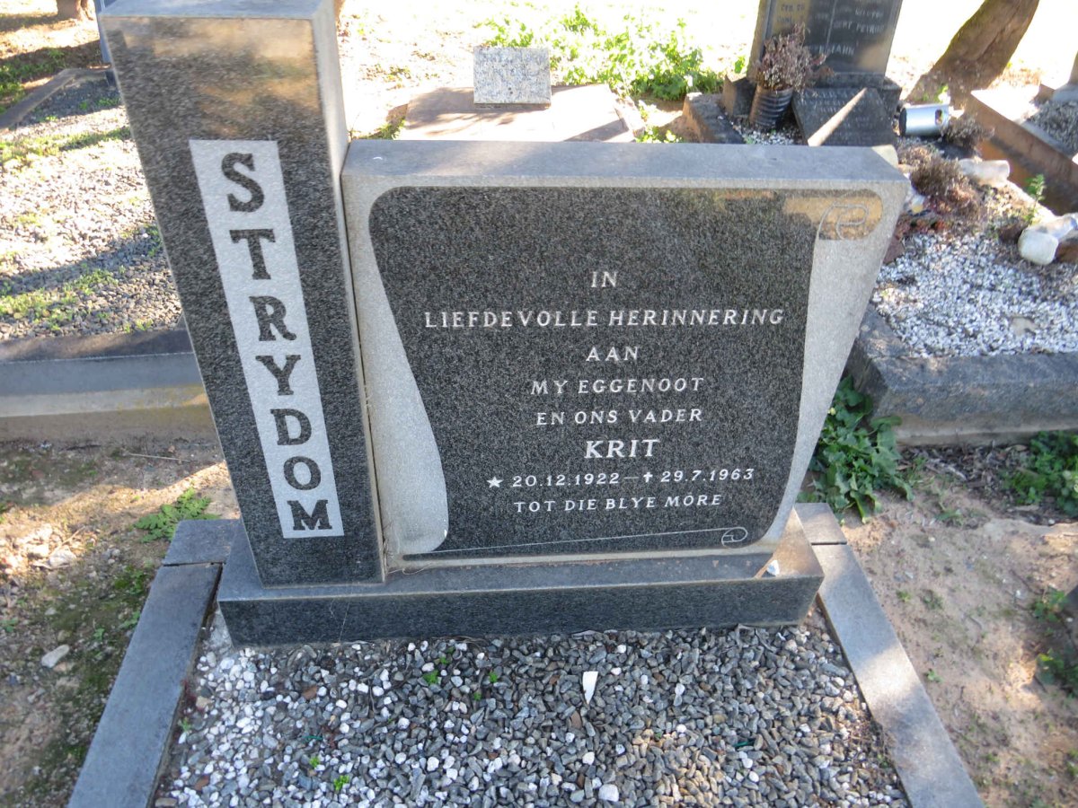 STRYDOM Krit 1922-1963