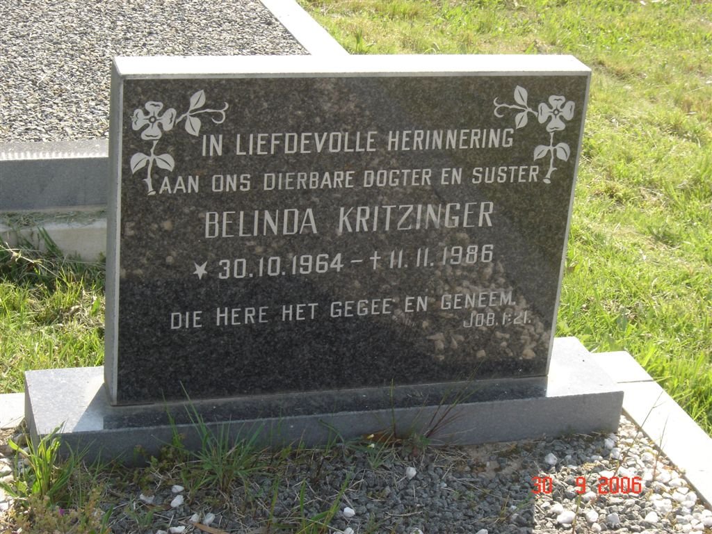 KRITZINGER Belinda 1964-1986