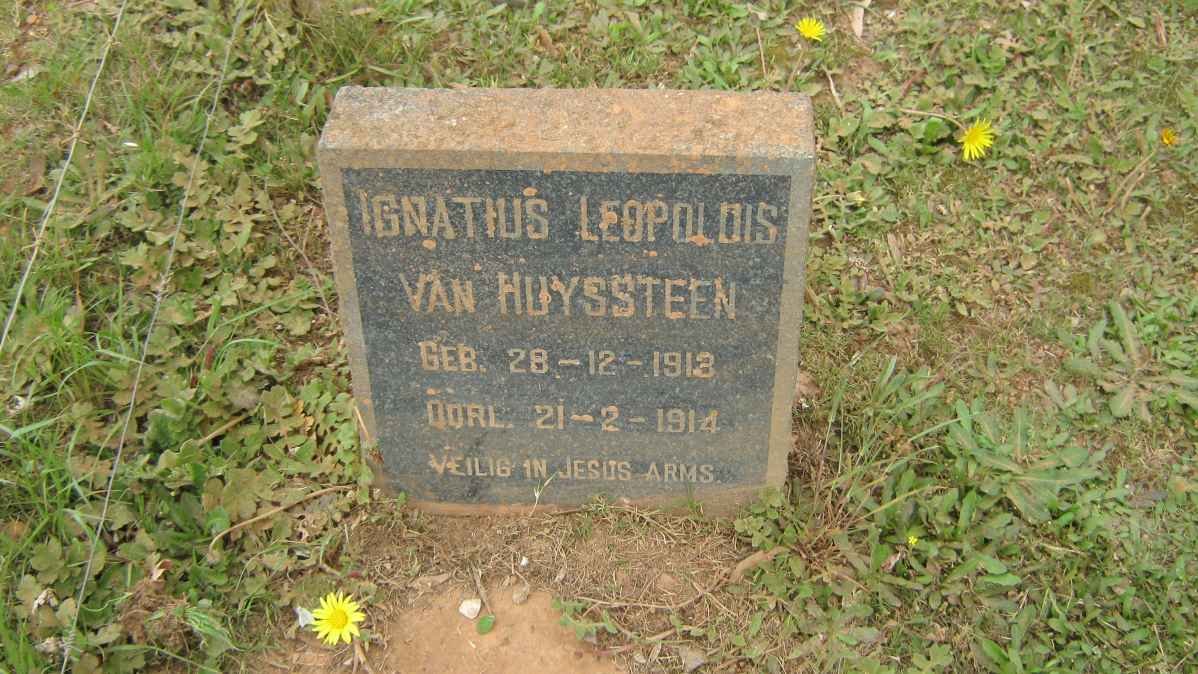 HUYSSTEEN Ignatius Leopoldus, van 1913-1914