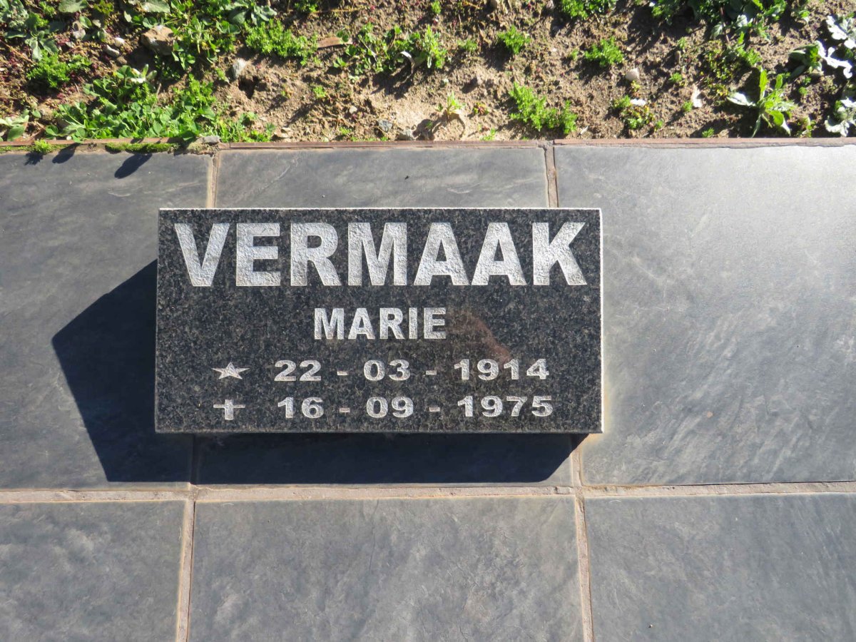 VERMAAK Marie 1914-1975