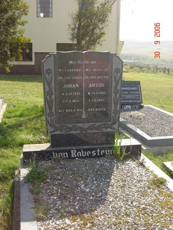 RAVESTEYN Johan, van 1932-1974 :: VAN  RAVESTEYN Anton 1961-1974