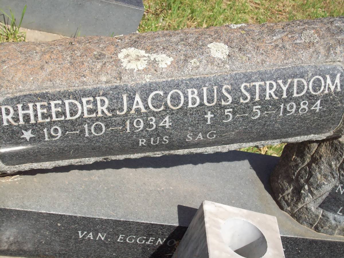 STRYDOM Rheeder Jacobus 1934-1984