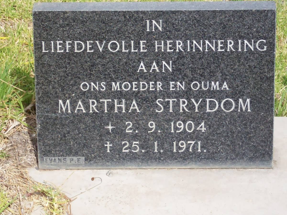 STRYDOM Martha 1904-1971
