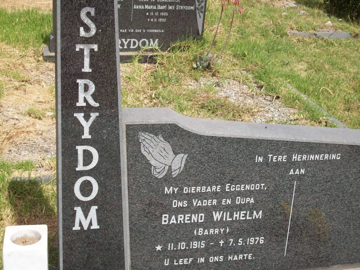 STRYDOM Barend Wilhelm 1915-1976