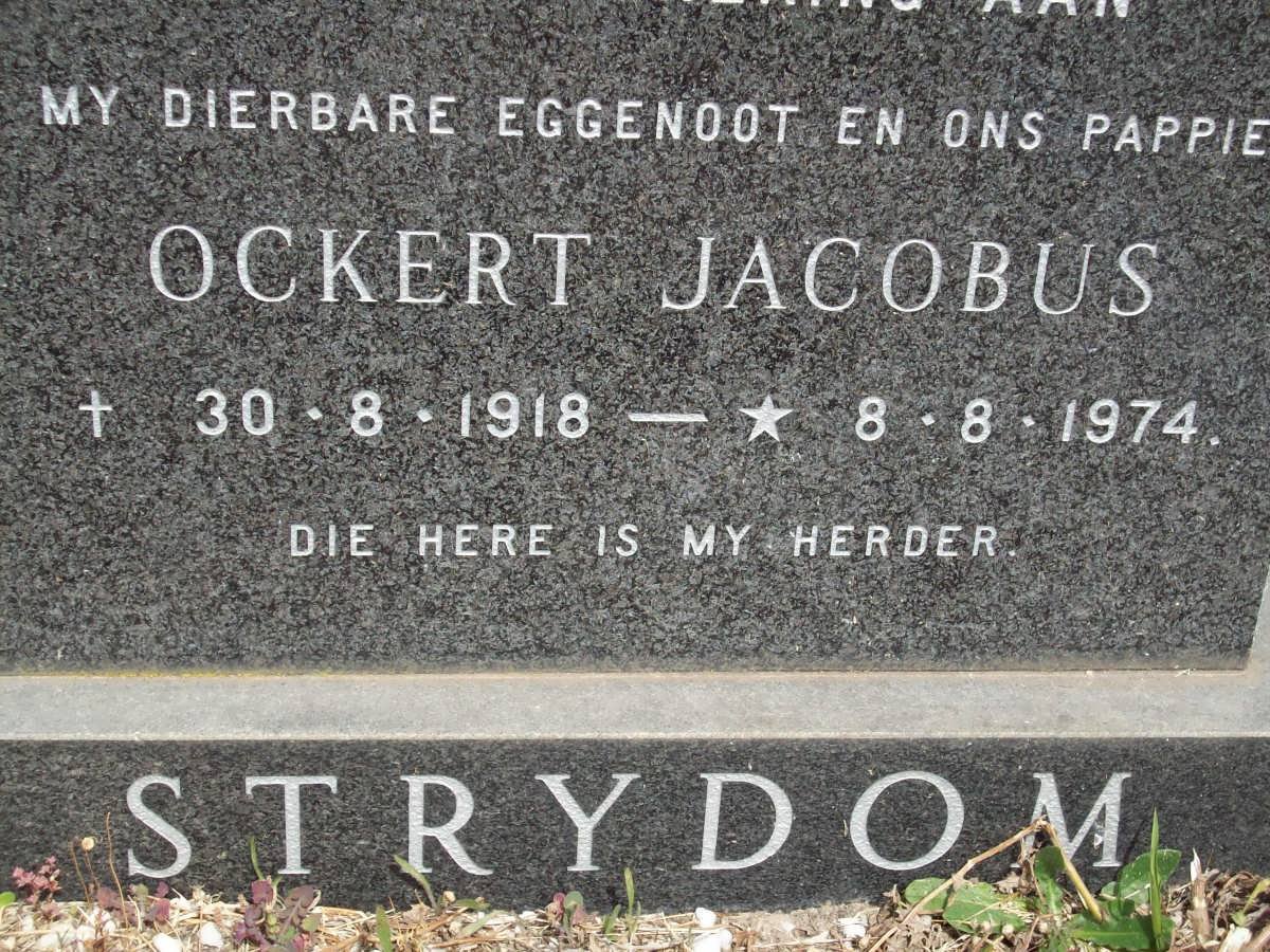 STRYDOM Ockert Jacobus 1918-1974