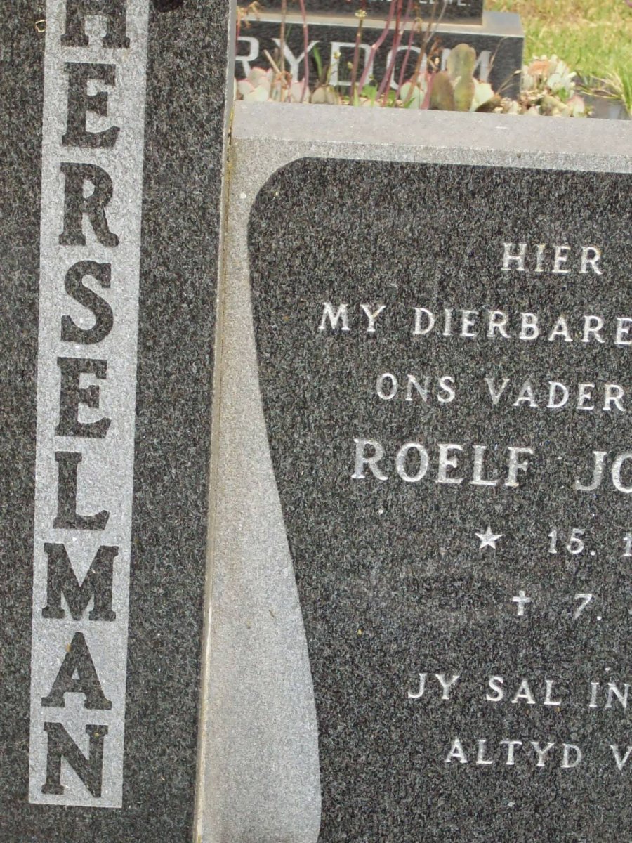 HERSELMAN Roelf Johannes 1904-1974