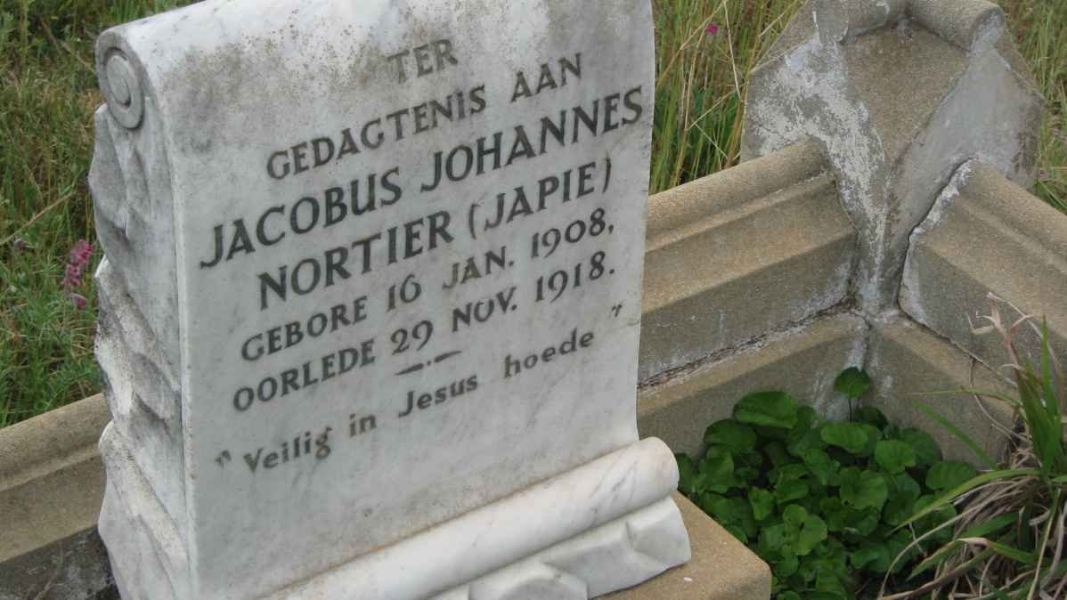 NORTIER Jacobus Johannes 1908-1918