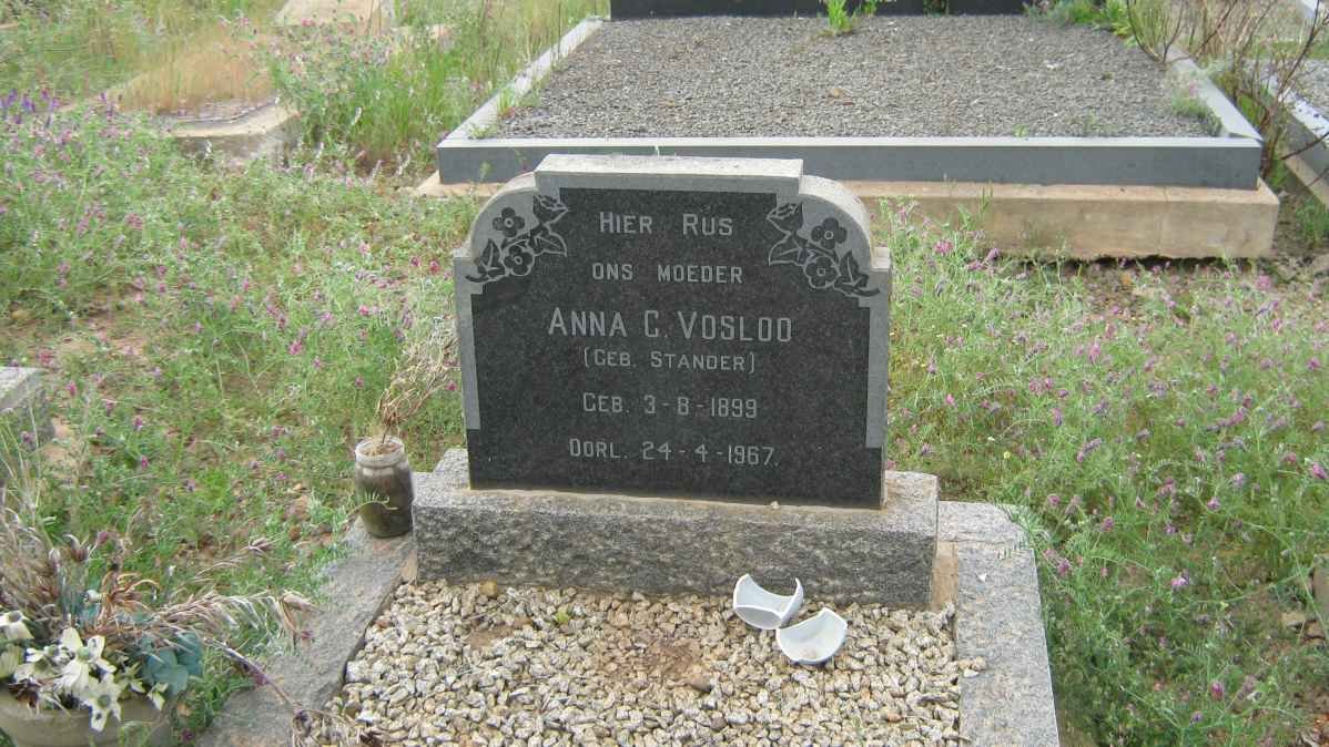 VOSLOO Anna G. nee STANDER 1899-1967