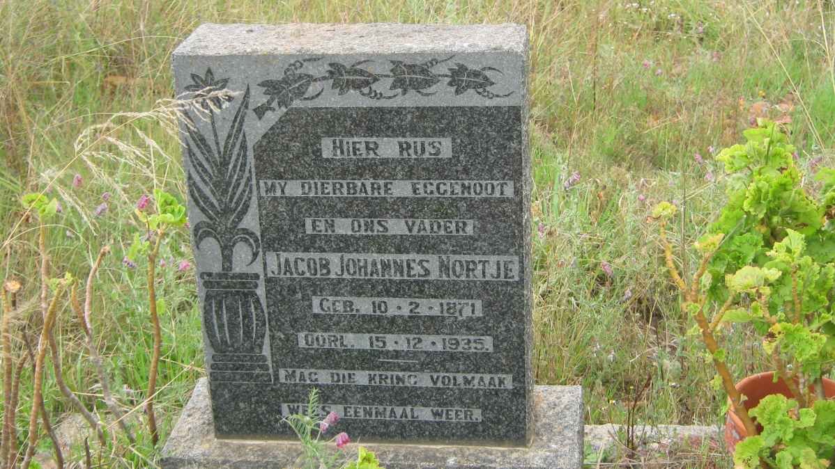 NORTJE Jacob Johannes 1871-1935