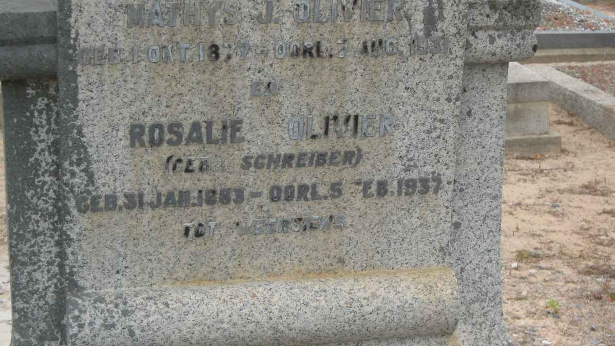 OLIVIER Rosalie nee SCHREIBER 1883-1937