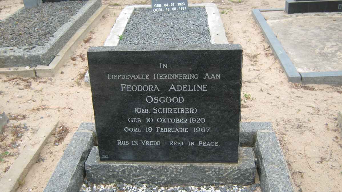 OSGOOD Feodora Adeline nee SCHREIBER 1920-1967