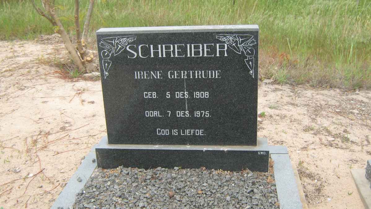 SCHREIBER Irene Gertrude 1908-1975