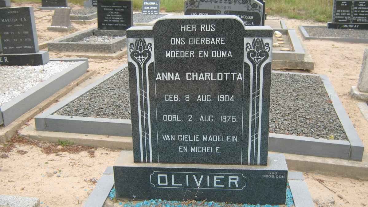 OLIVIER Anna Charlotta 1904-1976
