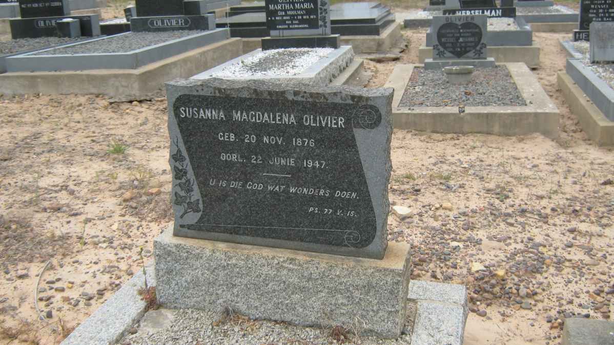 OLIVIER Susanna Magdalena 1876-1947