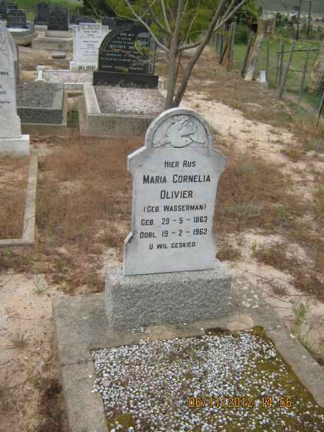 OLIVIER Maria Cornelia nee WASSERMANN 1863-1962