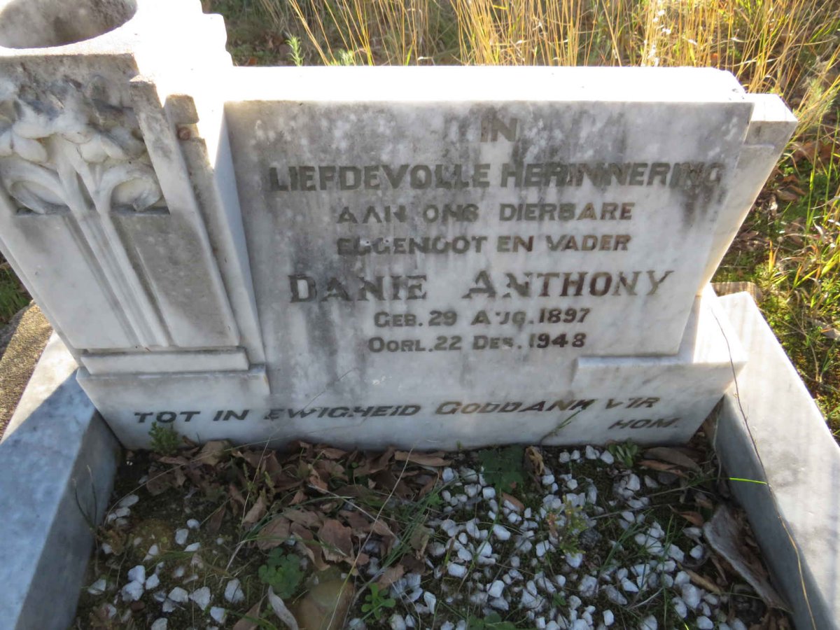 ANTHONY Danie 1897-1948