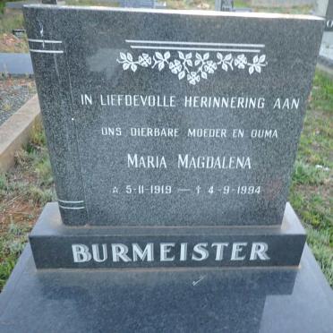 BURMEISTER Maria Magdalena 1919-1994