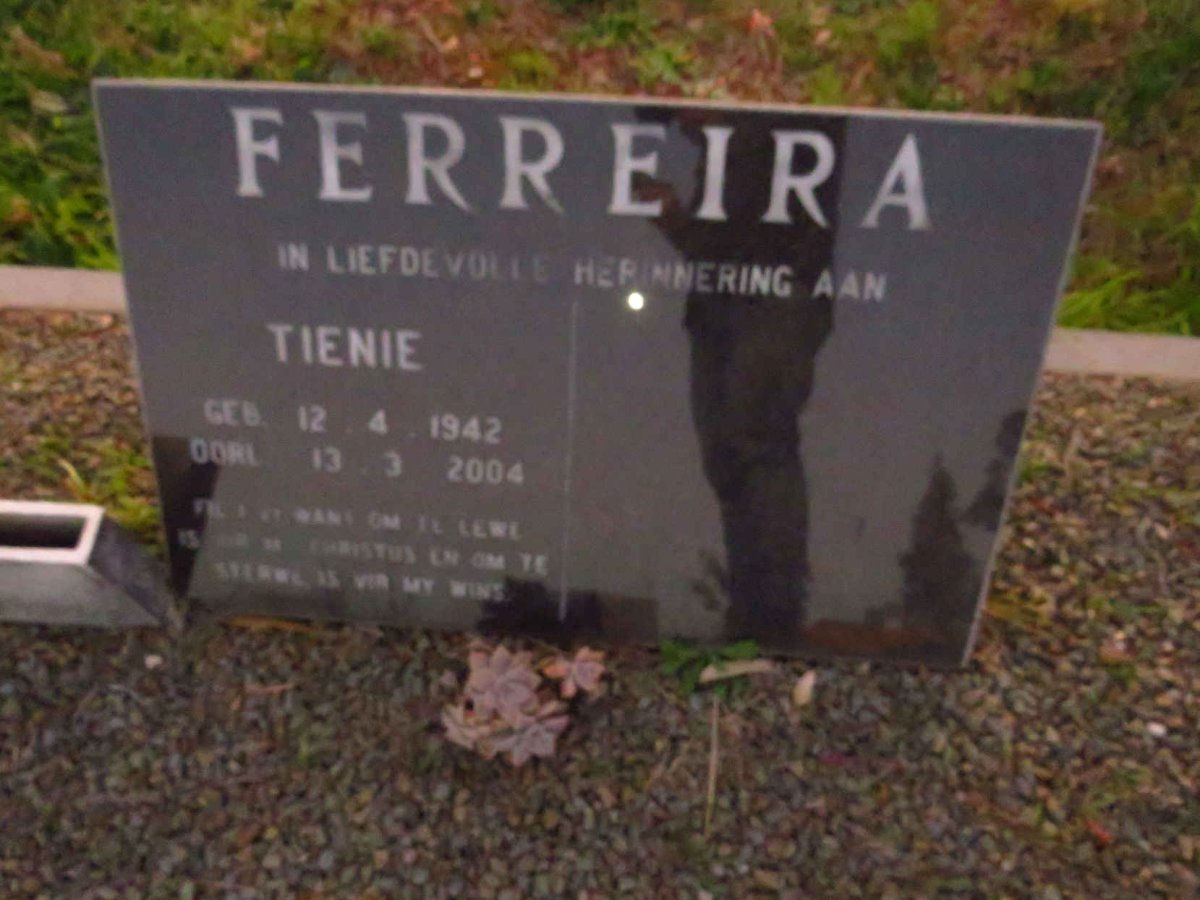 FERREIRA Tienie 1942-2004