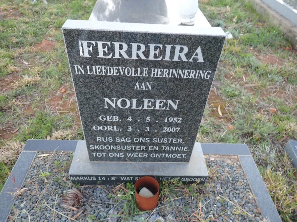 FERREIRA Noleen 1952-2007